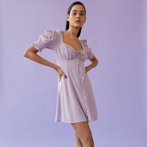 Urban outfitters Persephone purple button down mini dress